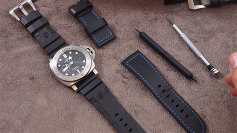 changing band on panerai|Panerai watch buckle.